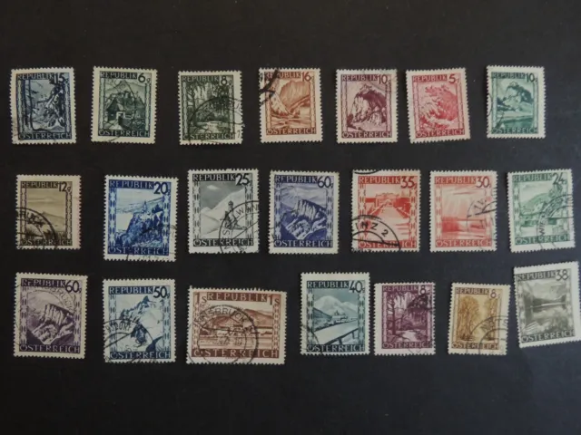 Briefmarken „21x Österreich teilw. Falz wie abgebildet (49)“