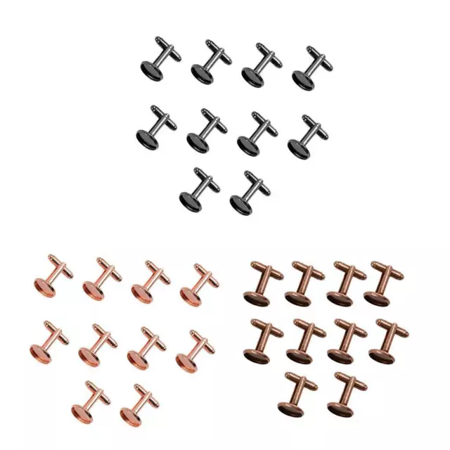 10 Sets Legierungsmaterial Manschettenknöpfe zum Selbermachen Fundstücke