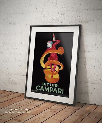 🍷 Cappiello Poster Bitter Campari 1921 Stampa Fine Art Hq Design Vintage 🖌