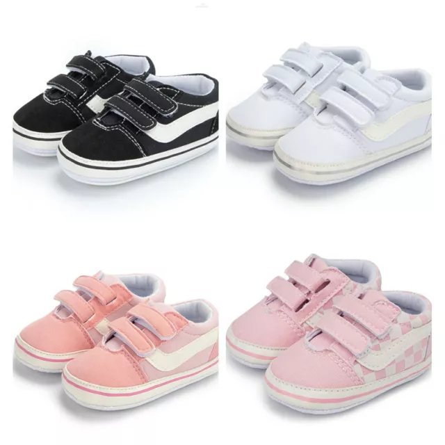 Newborn Baby Boy Girl Pram Shoes Infant Sports Sneaker Toddler PreWalker Trainer