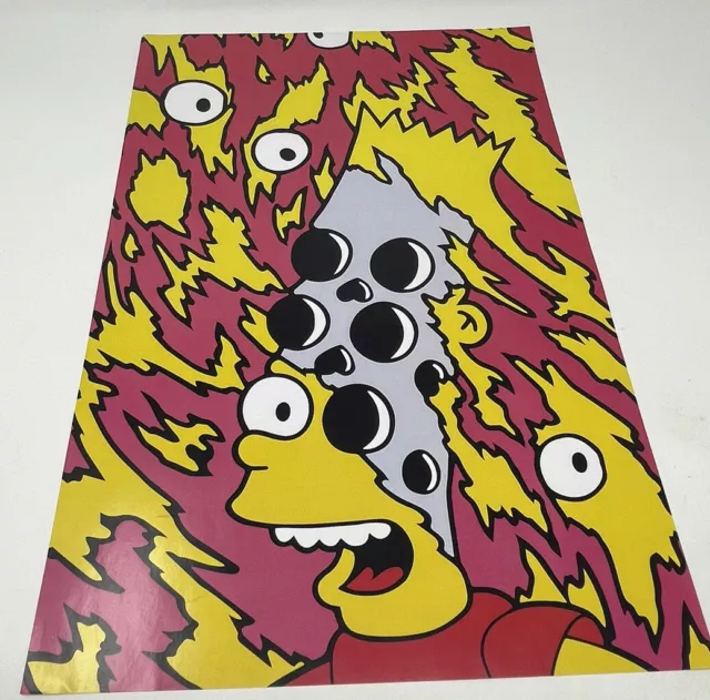 The Simpsons - Bart Simpson Acid Trip Poster 12x18” Fan Art palmTREAT Print