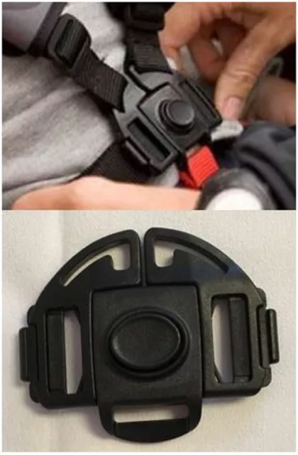 Enfant Bébé Poussette Harnais Boucle Pince Rechange Partie Sécurité Graco Aire3