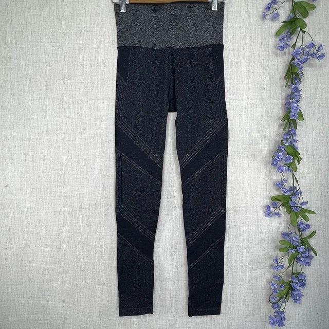 Athleta Twilight Tight Womens Small Navy Blue Sparkle Tight Legging Full Length
