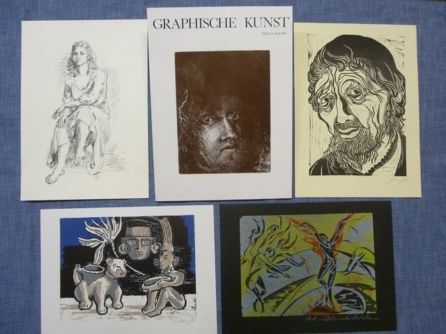 Graphische Kunst Heft 25 / 2. Heft 1985 Ausgabe C mit Originalgraphik-Beilagen V