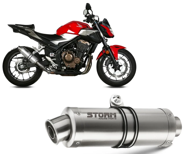 Échappement Complet Storm By Mivv GP Noir Inox Pour Honda CB125R 2021-2023 - Neuf