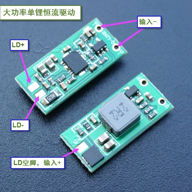 2pcs 450nm 462nm 520nm 4.75W Blue-Green NUGM03T 1-3W Boost Driver Circuit Board