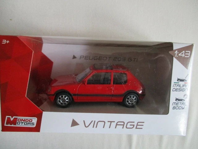 Solido Peugeot 205 Dima 1989 - Voiture Miniature 1/43 - Bleu Métallisé - Collection Peugeot Classic