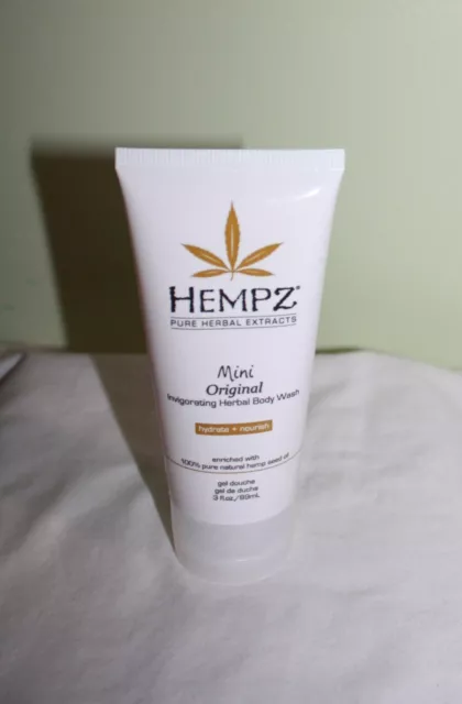 HEMPZ Original Invigorating Herbal Body Wash Gel  Size 3 oz  New