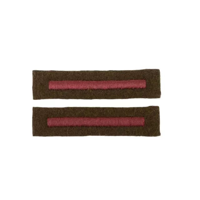 WW2 British Arm of Service Strip Pair - Royal Army Medical Corp - Repro Badge