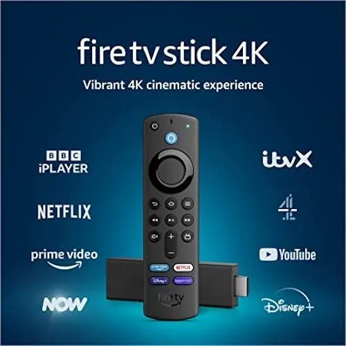 Amazon Fire Stick 4K Ultra HD Firestick TV Stick Streaming Alexa Voice Control