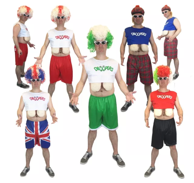 ADULT MEN'S FUNNY World Droopy Boobs Stag Party Costume Hooters Fancy Dress  Wig £17.99 - PicClick UK