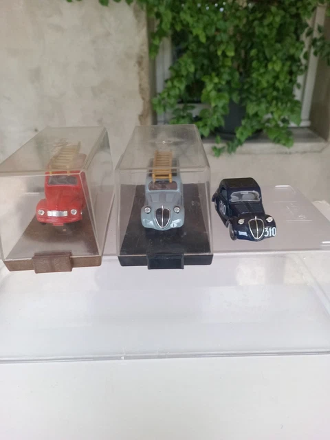 Lot De 8 Miniatures : Matchbox, Brumm, Dugu, Vitesse, Teknoby – Alfa, Jaguar, Bugatti, Etc.