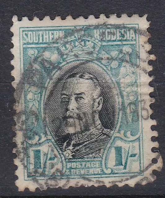 1935 GV SOUTHERN RHODESIA PERF 111/2 1/- (1 shilling) USED SG23a