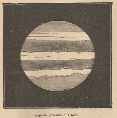 Xylographie A9946 Aspect Général De Jupiter Impression Antique 1906 
