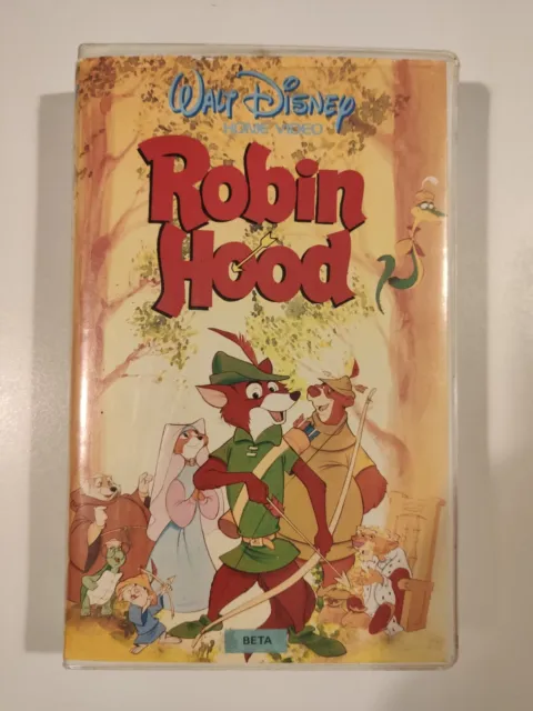 Robin Hood 1A Versione Custodia Morbida - Betamax Vhs Walt Disney *Rarissima*
