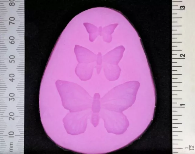 Butterfly Trio Silicone Mould - 3 dimensional moulds - WOW!