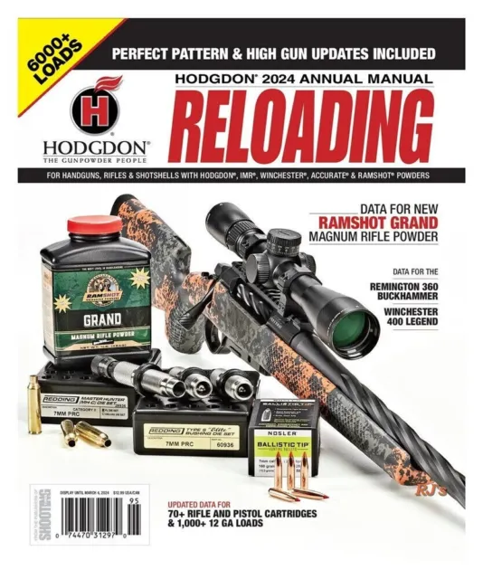 Hodgdon 2024 Annual Reloading Manual AM24 FREE SHIP!! ANNUAL MANUAL 2024