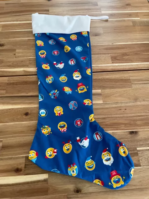 Pepsi Emoji Graphics Christmas Holiday Stocking Blue New in Package