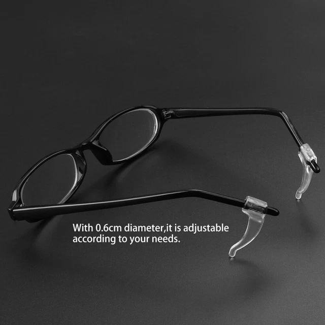 10 pares de almohadillas antideslizantes con punta de templo para gafas para mayor comodidad