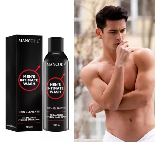 MANCODE Natural Personal Higiene Íntima Lavado Higiene Íntima para Hombre - 100 ml.
