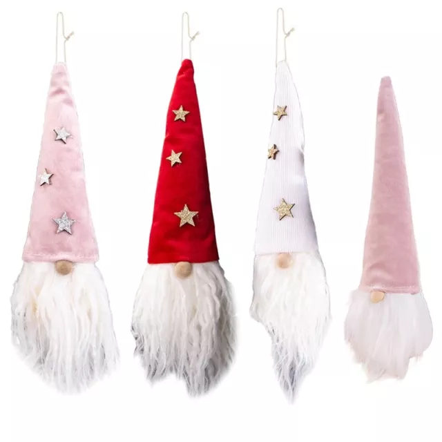 Gnome Christmas Ornaments Plush Scandinavian Santa Gnome Tomte Tree