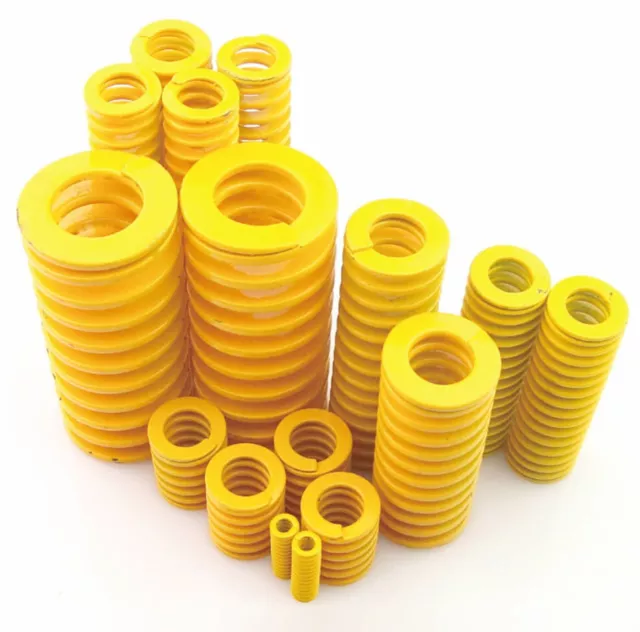 Die Springs OD 8-50mm Extra Light Load Yellow Compression Mould Spring