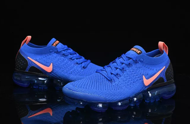 Free shipping Nike Air VaporMax Flyknit 2 deep sapphire blue Men's Size