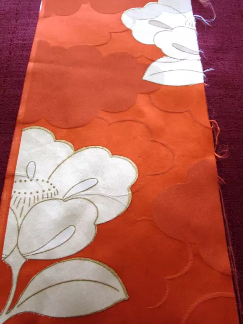 84"x7" Luxurious Artist Furisode Kimono Fabric Made in Japan 100% Silk E33