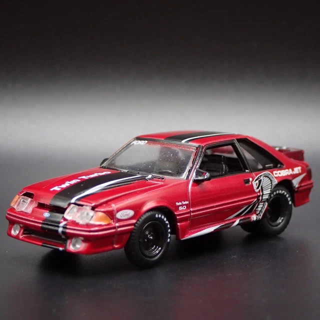 Ford Mustang GT Fox Body 1982 Modellino Scala 1:64 In Metallo Colore Peltro - Rarità Da Collezione