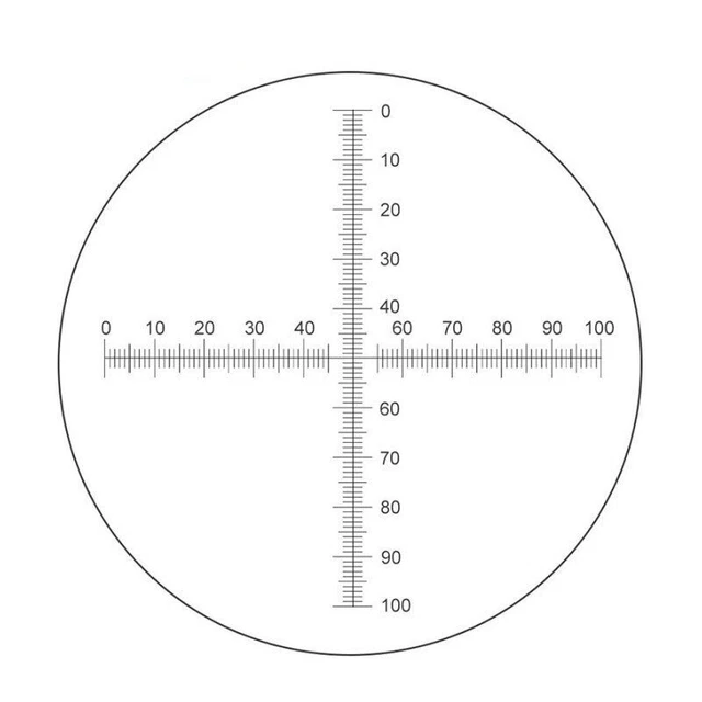 Microscope Eyepiece Micrometer Calibration Graticule Cross Ruler Scale Slide