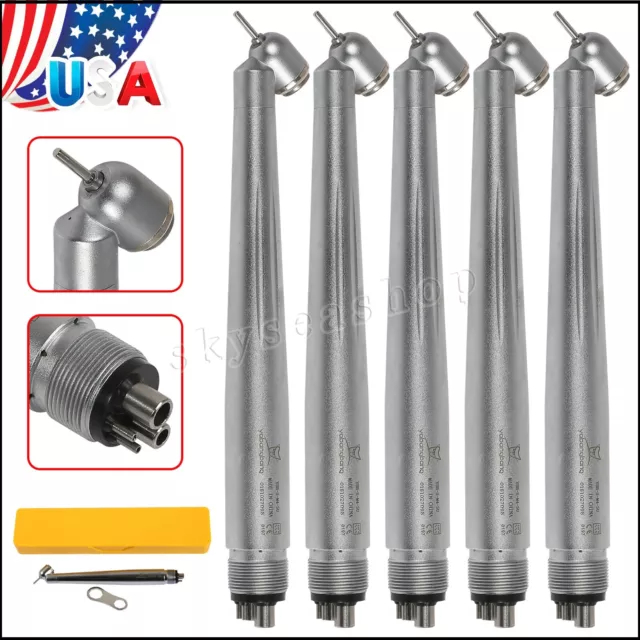 5 NSK PANA MAX Type Dental 45 Degree Surgical High Speed Handpiece Turbine 4H GT