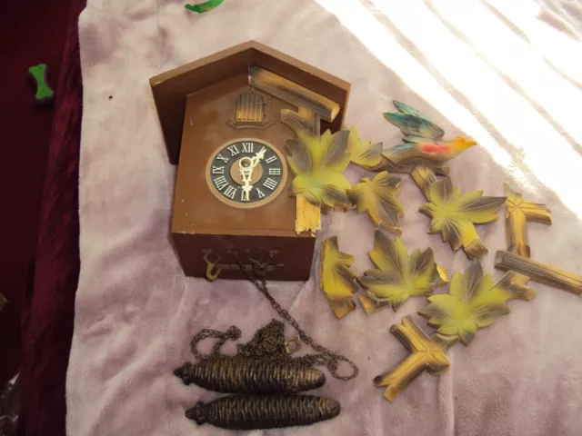 German cuckoo Small Wall Clock "PARTS ONLY"