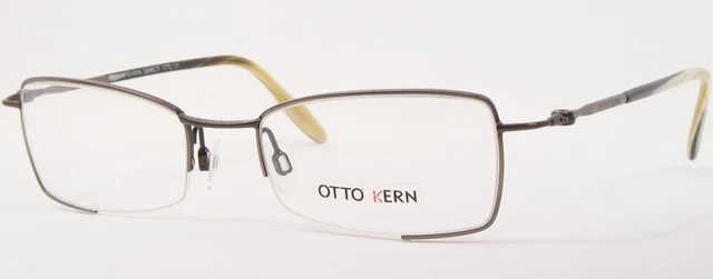 Otto Kern 9224 638 Blau Grün Silber oval Brille Brillengestell