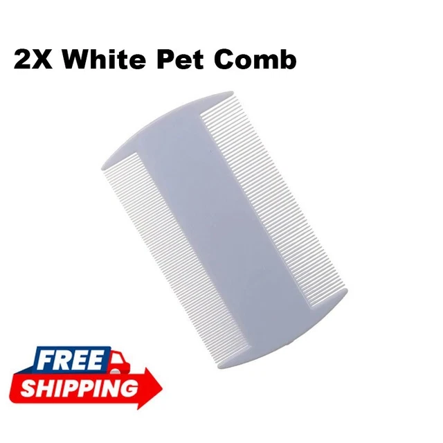 Double Sided Nit Fine Tooth Head Lice Hair Combs for Small Dog Cat Flea Plastic