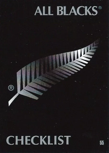 ✺New✺ 1995 NEW ZEALAND ALL BLACKS World Cup Card CHECKLIST