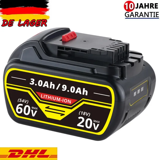 Akku Batterie 3,0Ah-9,0Ah für Dewalt DCB606, DCB612, DCB606-2, DCB609-2, DCB205