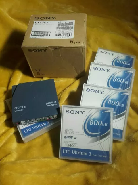 Sony LTO-3/Ultrium-3 Data Tape/Cartridge 400GB/800GB LTX400G