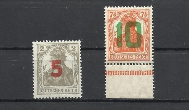 Poland 1919 Gniezno  fi71&72   RARE OVPT  NH*/** signed Mkst