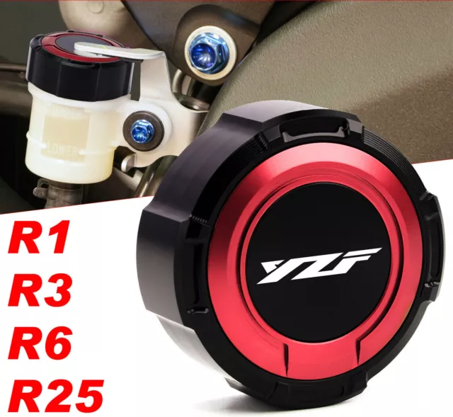 YZF R1 R3 R6 R25 Tapa del tanque de almacenamiento de líquido del FRENO TRASERO