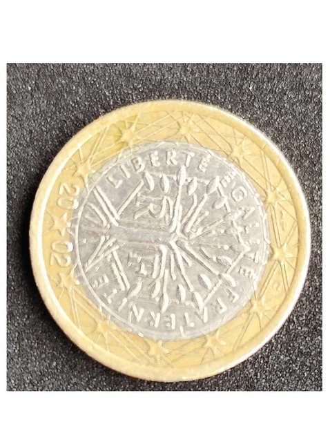 Moneta Rara 1 EURO MONETA rara Liberte legalite Fraternite 2002 da collezione EUR ...