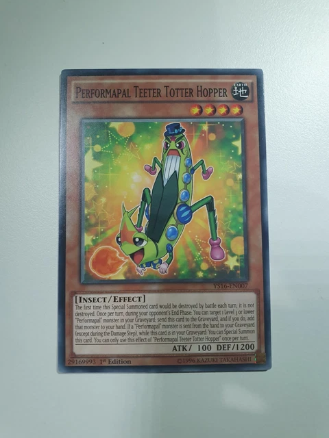 Yugioh TCG Card Performapal Teeter Totter Hopper YS16-EN007
