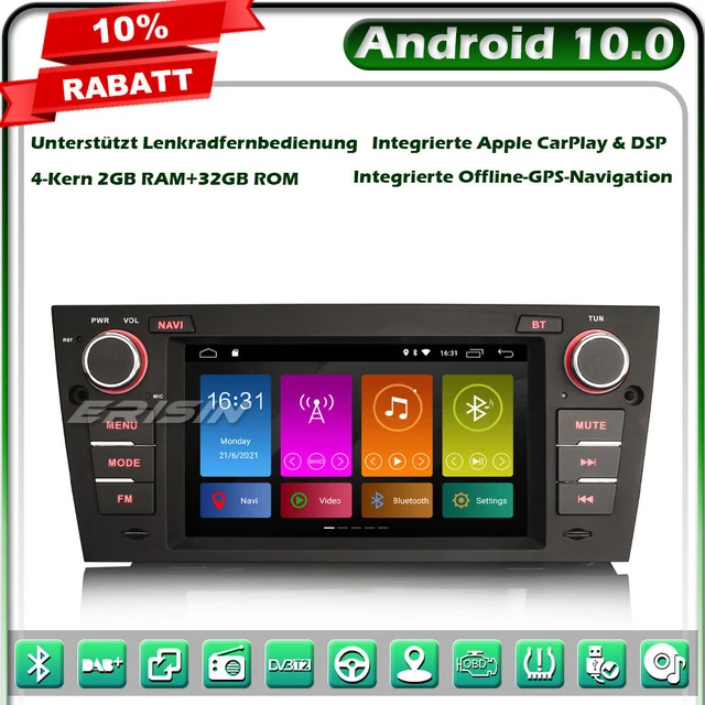 32GB Android 10 GPS Autoradio Navi für BMW 3 Serie E90 E91 E92 E93 DAB+ CarPlay