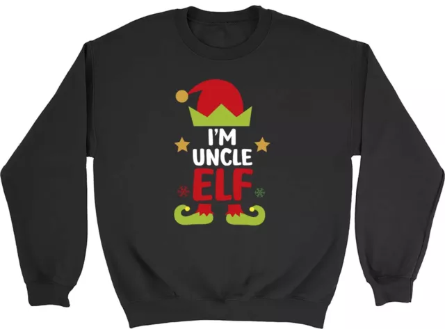 I'm The Uncle Elf Christmas Xmas Mens Womens Sweatshirt Jumper Gift