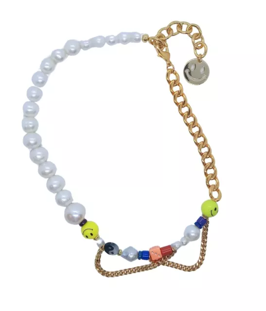 MARTHA CALVO Multicoloured Bead & Pearl Happy Go Lucky Necklace RRP140 NEW