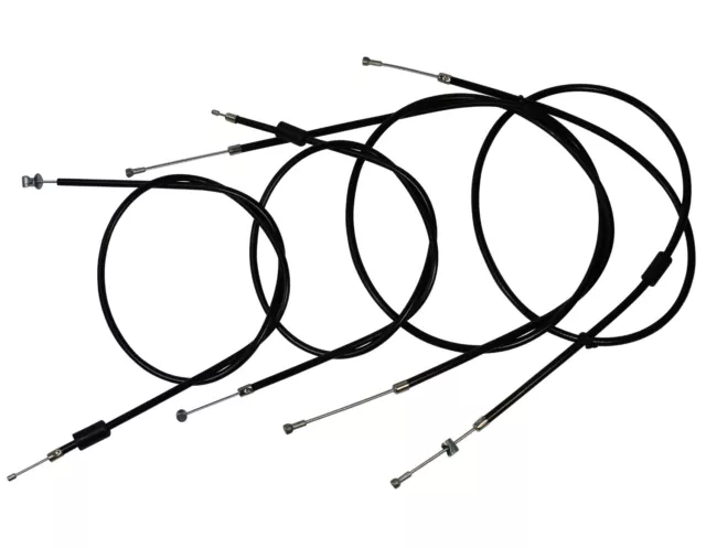 Bowdenzug Set Gaszug / Chokezug / Kupplungszug - Schwarz von FEZ für Simson S51