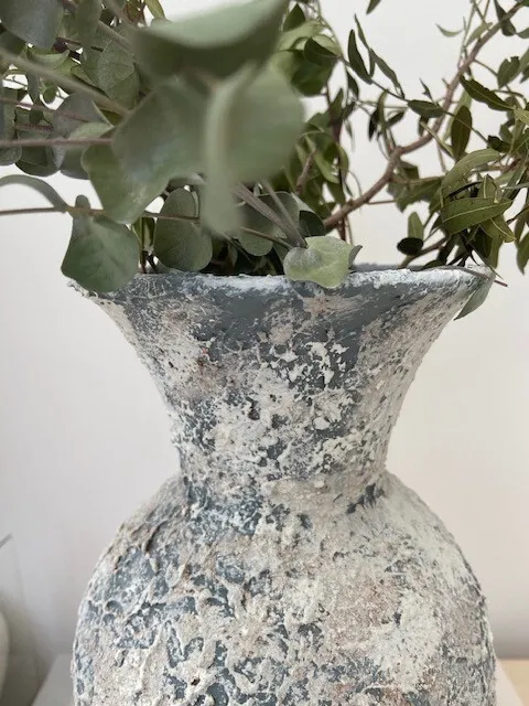 Large faux aged vase