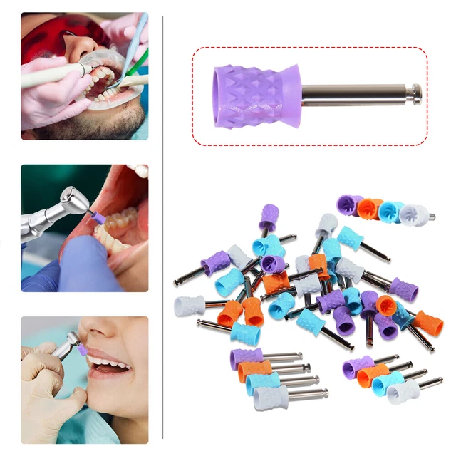 DENTAL RUBBER POLISHING Prophylaxis Cups Cup Teeth Prophy Polisher