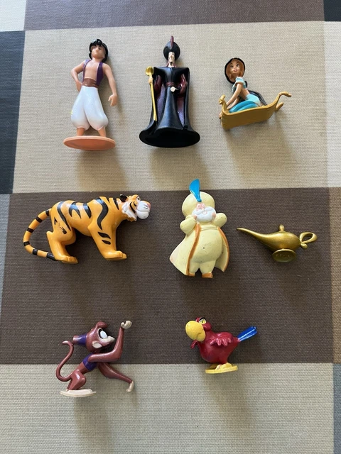 DISNEY ALADDIN MINI Figures Playset Cake Toppers X 8 £10.80 - PicClick UK