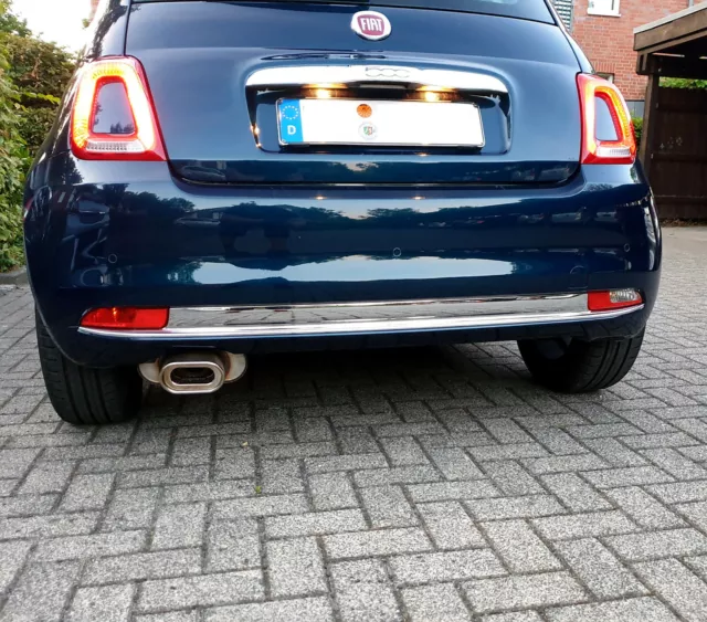 Fox Sports Exhaust Fiat 500 5 5/16x3 5/32in Stainless Steel 2