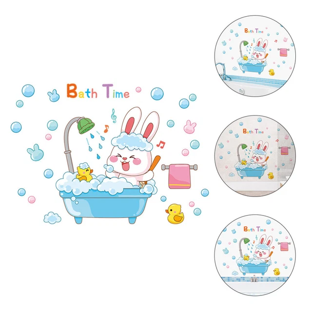 1 Pc Cartoon Ostern Wand Aufkleber Bunny Wand Haftet